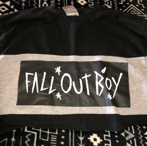 Fall out boy long sleeve crop top